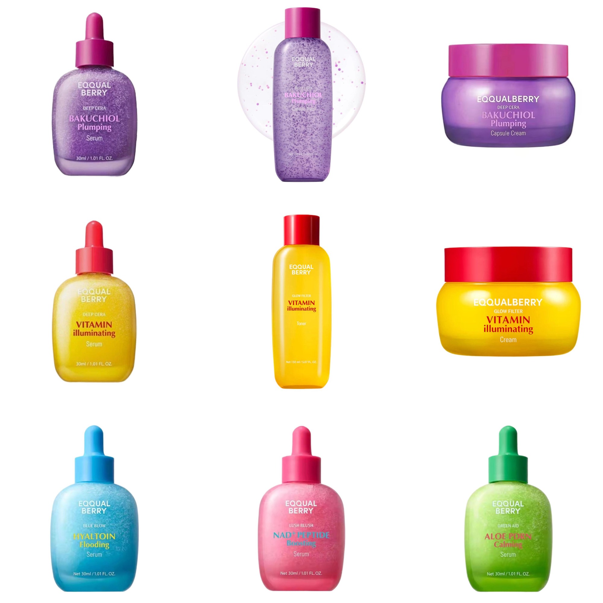 Skincare Vitamin C - Sérum Repulpant EQQUALBERRY BAKUCHIOL 5 000
